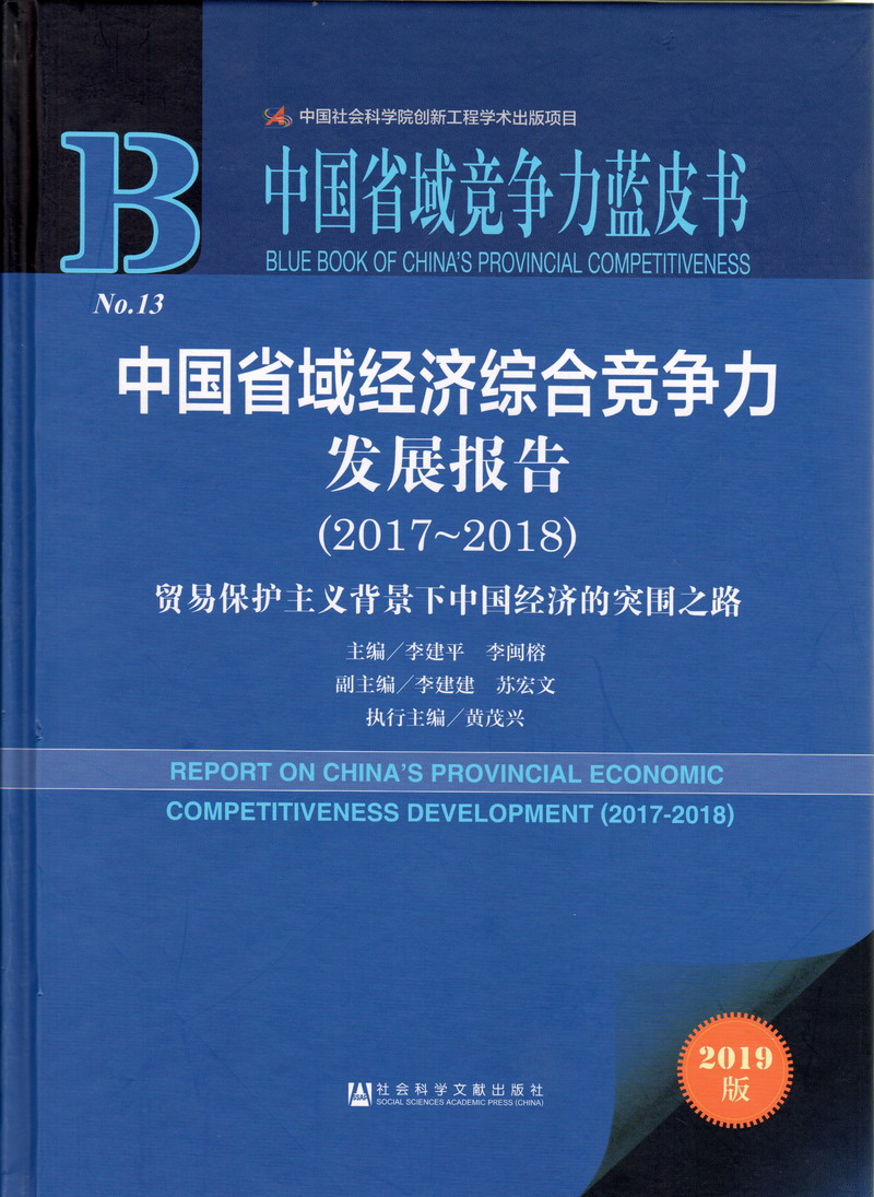 日毛BB中国省域经济综合竞争力发展报告（2017-2018）